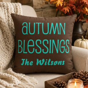Beauty of Harvest Season Autumn Blessings Cushion