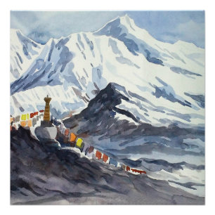 Beauty Of Himalayan Mountain Landscape Poster
