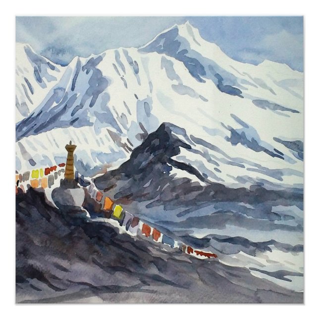 Beauty Of Himalayan Mountain Landscape Poster (Front)