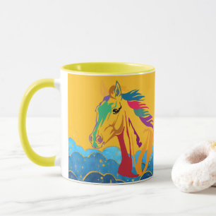 beauty of horses pattern, Gift for Horse Lovers Mug
