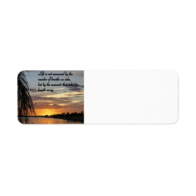 Beauty of Life Return Address Label (Front)