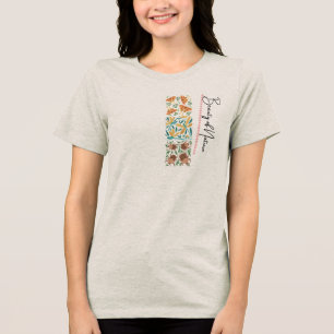 Beauty of Nature Minimalist Insect Typography Tri-Blend Shirt