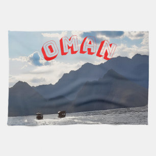 Beauty of Oman's coastline Tea Towel