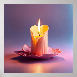 Beauty of our Melting Candle Image Poster