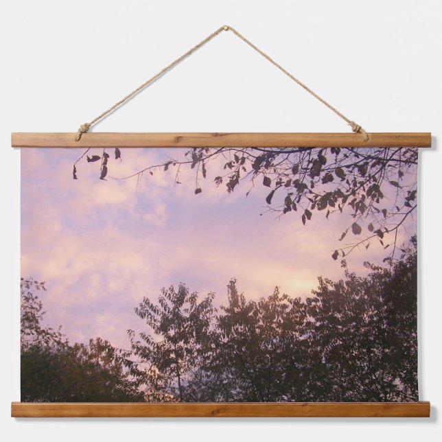 Beauty of the Dusk Wood Topped Wall Tapestry (Front)