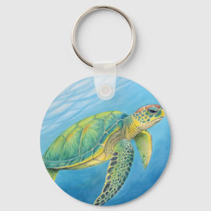 Beauty of the turtle key ring