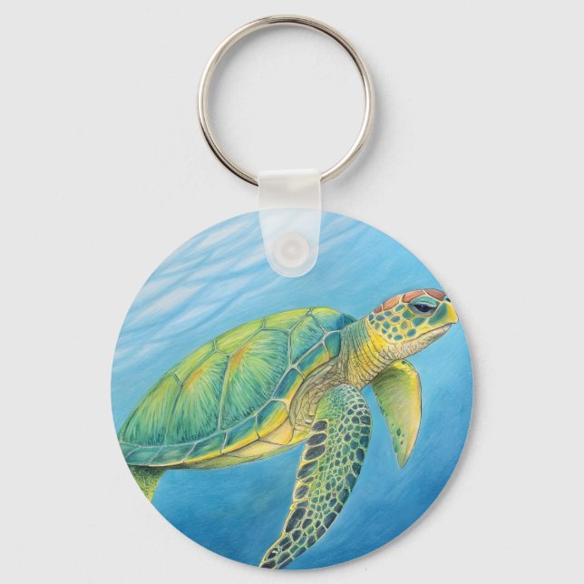 Beauty of the turtle key ring (Front)
