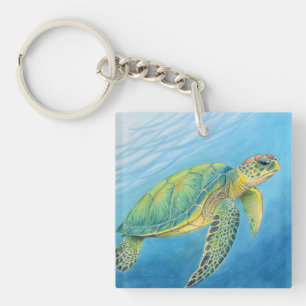 Beauty of the turtle key ring