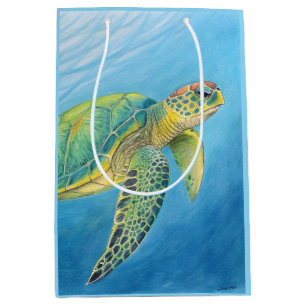 Beauty of the turtle medium gift bag