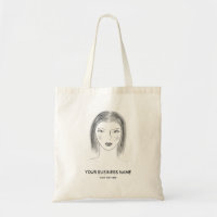 Beauty or Fashion Business Logo Woman Face Sketch
