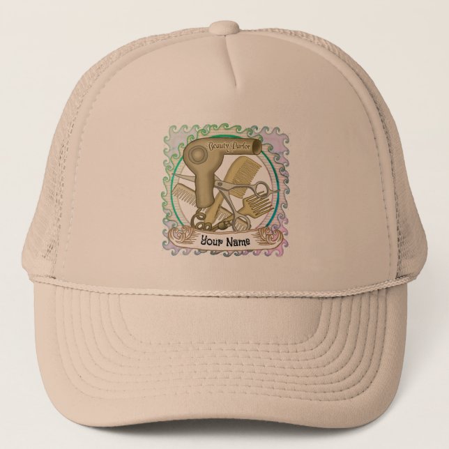 Beauty Parlour beautician Trucker Hat (Front)