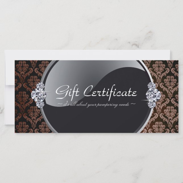 BEAUTY PARLOUR GIFT CERTIFICATE (Front)