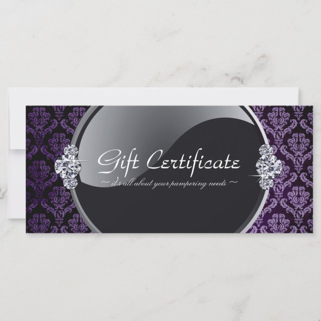 BEAUTY PARLOUR GIFT CERTIFICATE (Front)
