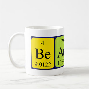 Beauty periodic table name mug