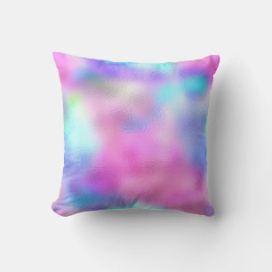 Beauty Pink Blue Ocean candy Ombre Purple Cushion