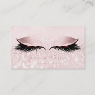 Beauty Pink Loyalty Card Makeup Artist Lashes 10