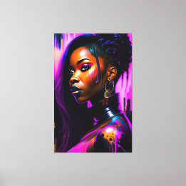 Beauty portrait canvas print
