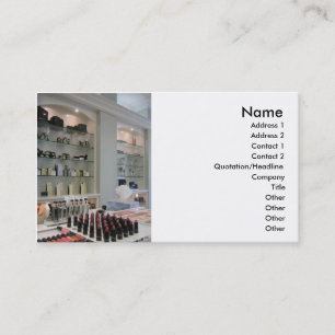 Beauty Products Business card
