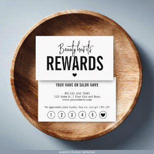 Beauty Professional Loyalty Rewards Card
