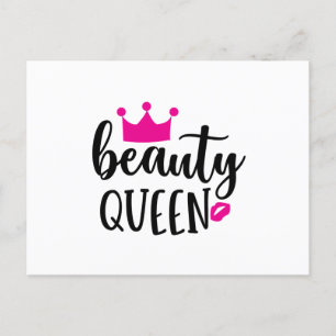 Beauty queen postcard