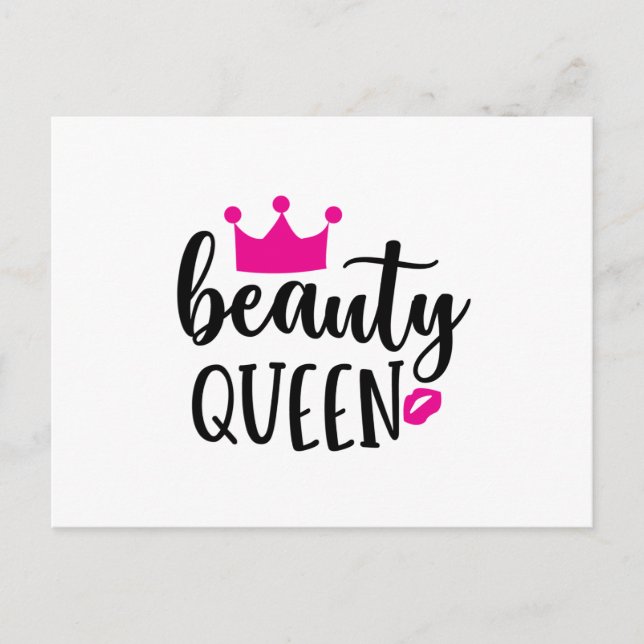 Beauty queen postcard (Front)