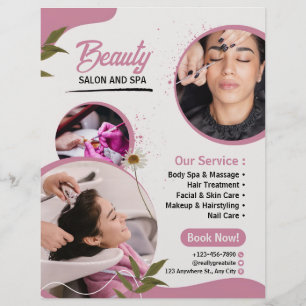 Beauty Salon and Spa Professional Promotional  Flyer