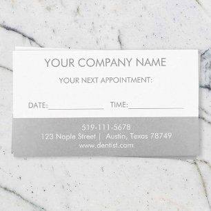 Beauty Salon Appointment Card