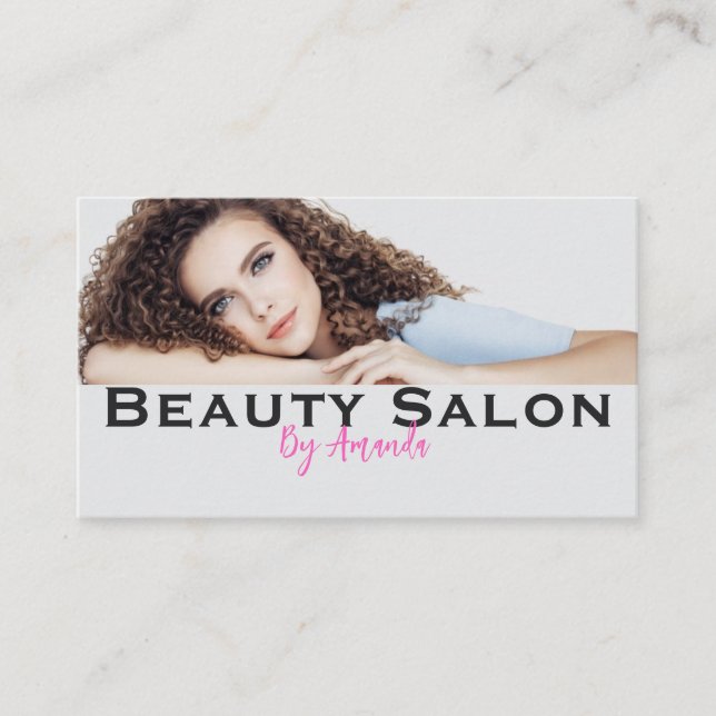 Beauty Salon Business Card (Front)
