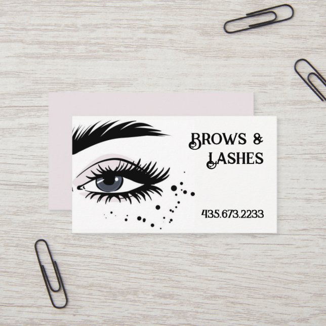 Beauty Salon Business Card (Front/Back In Situ)