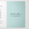 Beauty Salon Business Turquoise Trifold Brochure