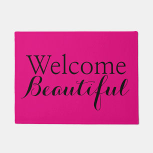 Beauty Salon Door Mat - Welcome Beautiful