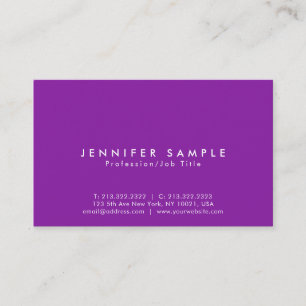 Beauty Salon Elegant Violet Modern Creative Luxury Business Card