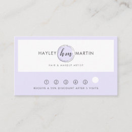 Beauty Salon / Fashion Designer Custom Logo - Loyalty Card