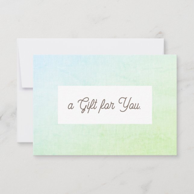 Beauty Salon  Gift Certificate (Front)