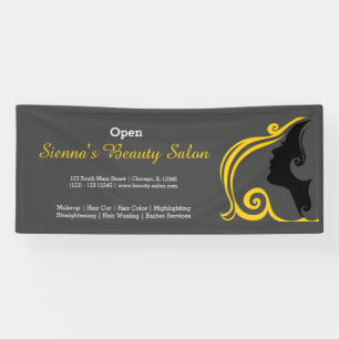 Beauty Salon (gold) * choose background colour Banner
