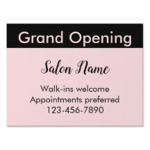 Beauty Salon Grand Opening Light Pink Business