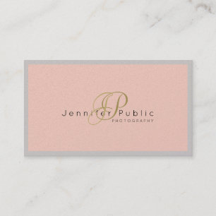 Beauty Salon Hair Stylist Photographer Pearl Luxe Business Card