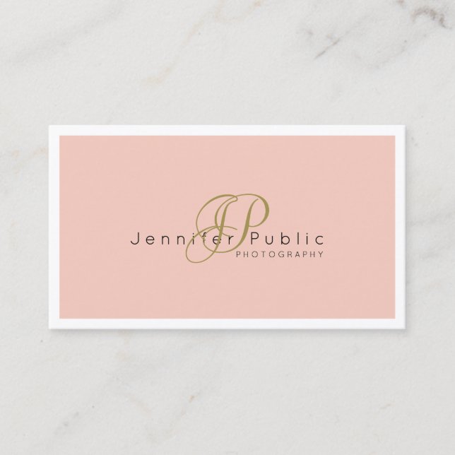 Beauty Salon Hair Stylist Photographer Silk Luxe Business Card (Front)