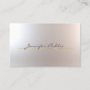Beauty Salon Hair Stylist Tasteful Glam Gold Chic Business Card