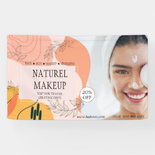 beauty salon haircut elegant makeup artist modern banner