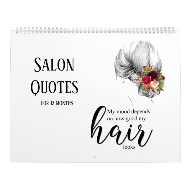 Beauty Salon Hairdresser Hairstylist Calendar (Cover)