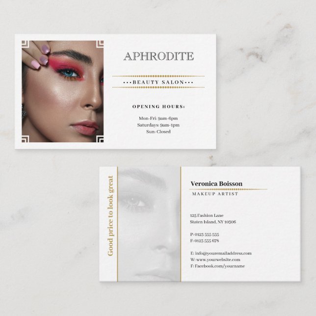 Beauty Salon | Healthcare Business Card (Front/Back)
