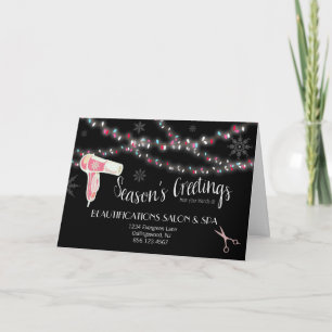 Beauty Salon Holiday Greeting Card