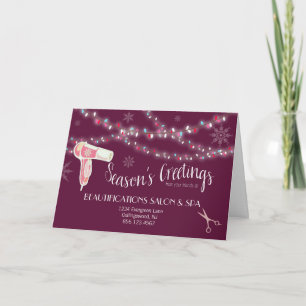 Beauty Salon Holiday Greeting Card