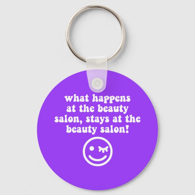 Beauty salon key ring (Front)