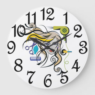 Beauty Salon Large Clock