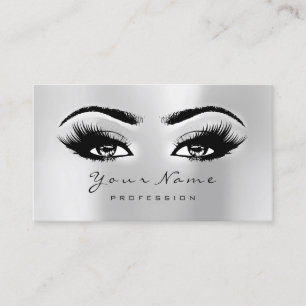 Beauty Salon Loyalty Card Makeup Heart Lashes 10