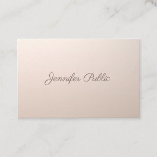 Beauty Salon Makeup Artist Calligraphy Script Top Business Card