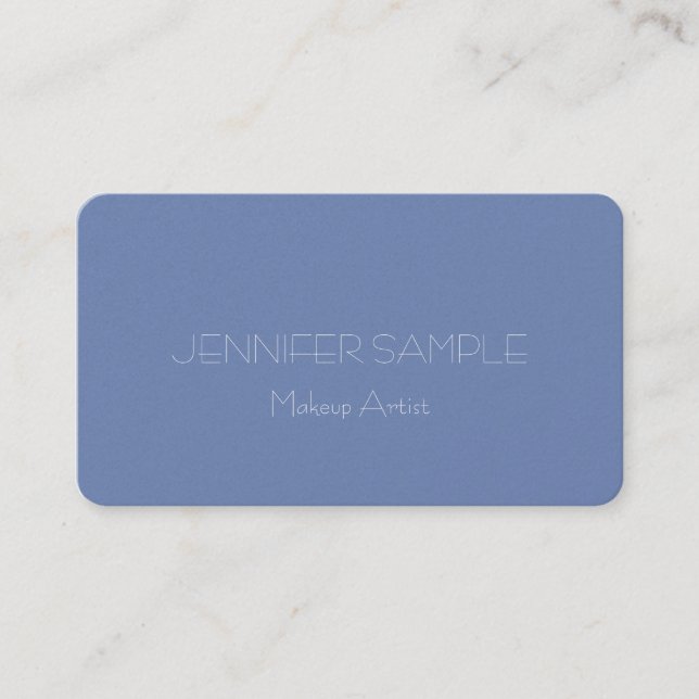 Beauty Salon Makeup Artist Elegant Professional Business Card (Front)
