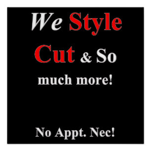 Beauty Salon, Nail salon, barbershop posters